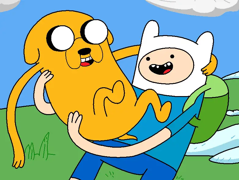 Finn dan Jake dalam petualangan mereka di Land of Ooo