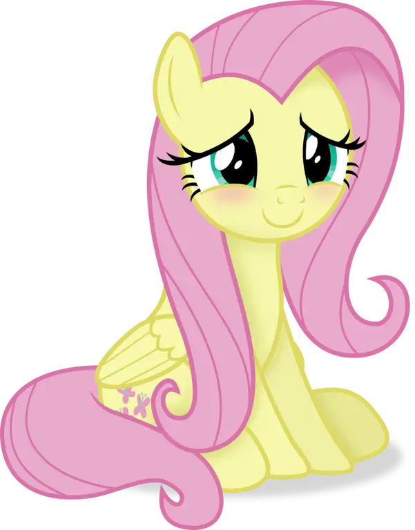 Gambar Fluttershy versi anime yang imut