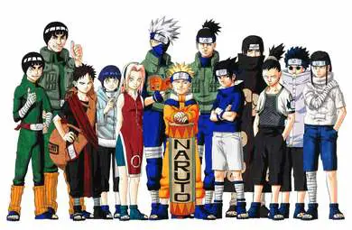 Foto grup karakter Naruto