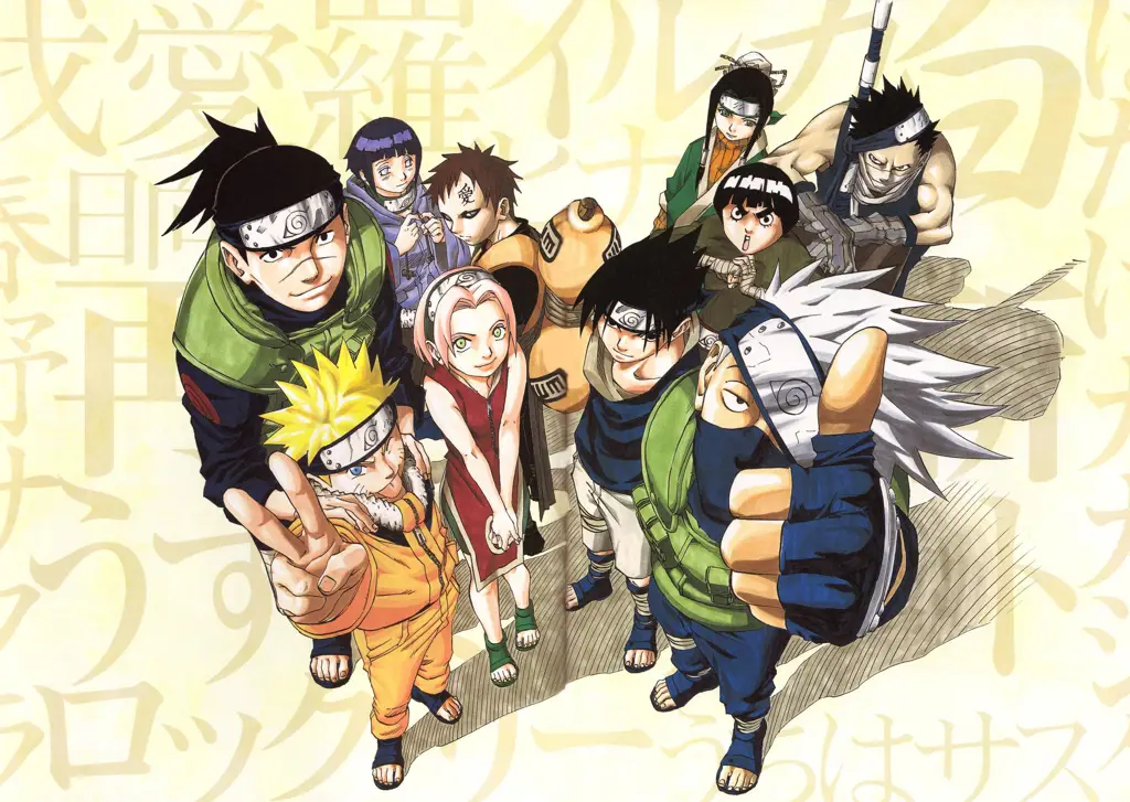 Foto grup karakter Naruto