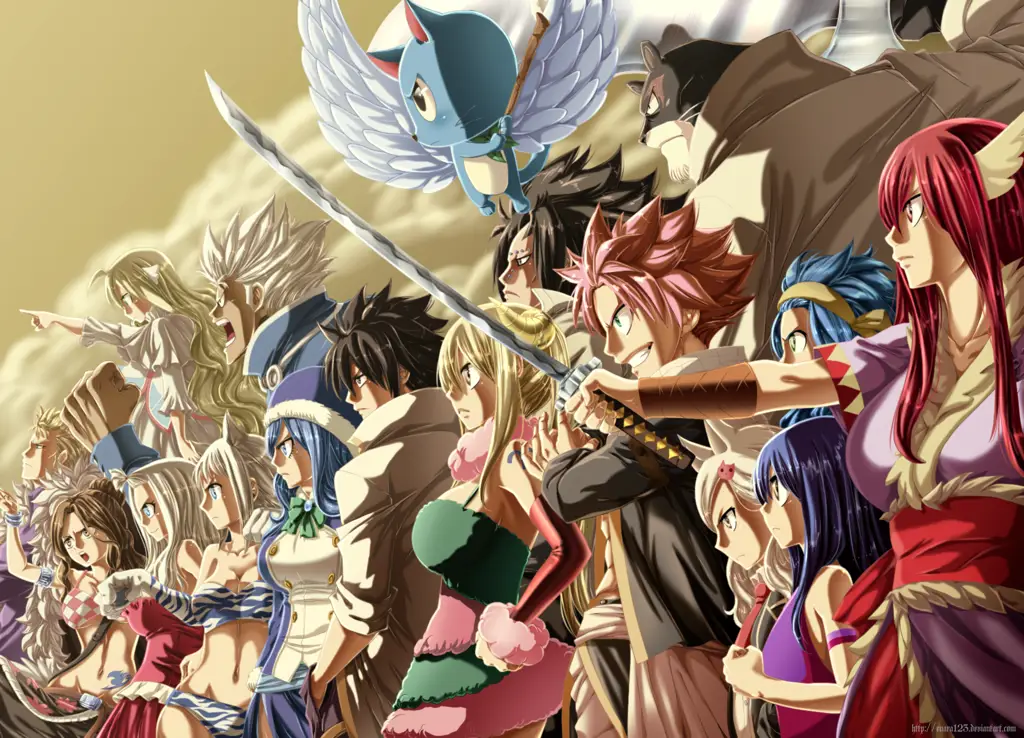 Foto grup karakter Fairy Tail