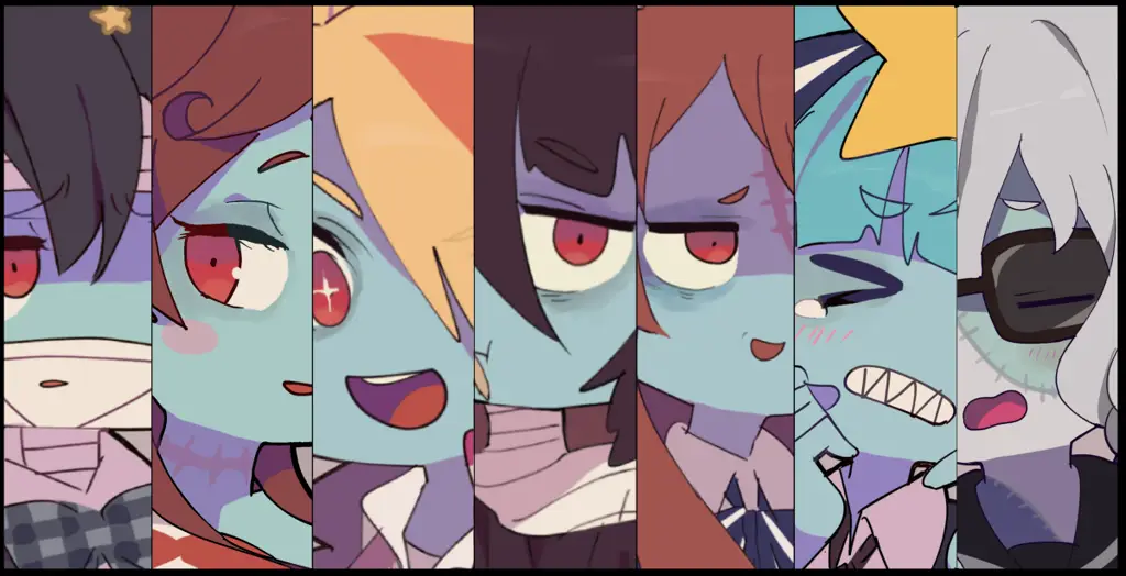 Gambar grup Franchouchou dari Zombieland Saga