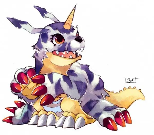 Gambar GabuMon, Digimon serigala yang lucu