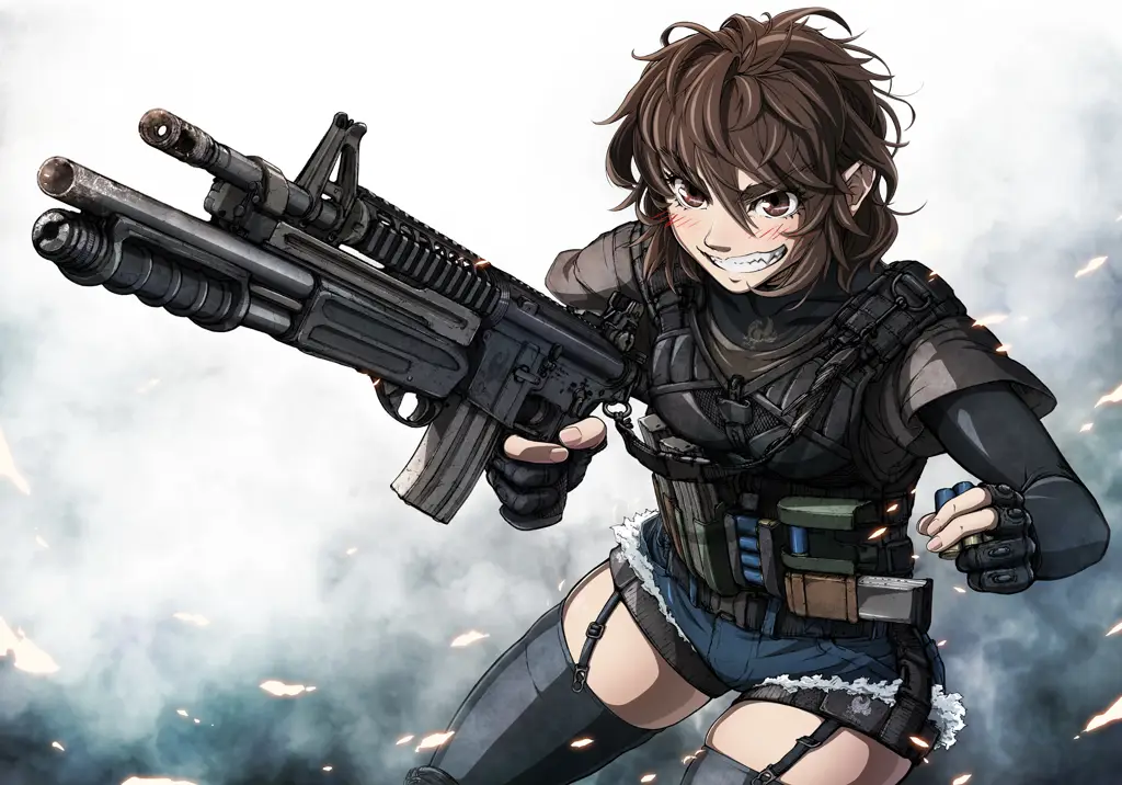 Gambar anime gadis tentara