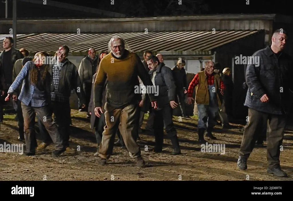Gambar adegan menegangkan dari film Army of the Dead Adegan film zombie yang menegangkan