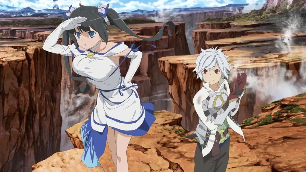 Bell dan Hestia dalam Danmachi