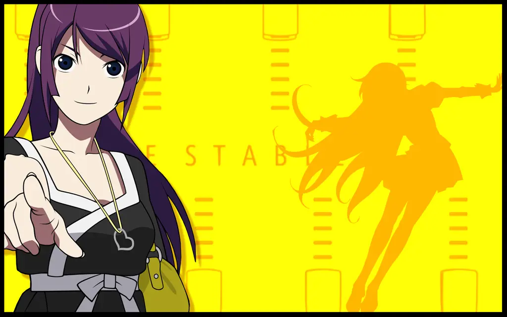 Screenshot dari anime seri Monogatari