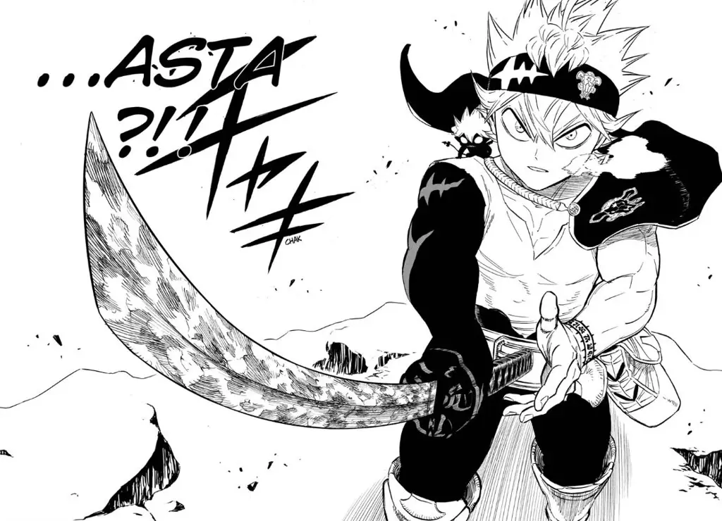 Panel-panel manga Black Clover terbaru