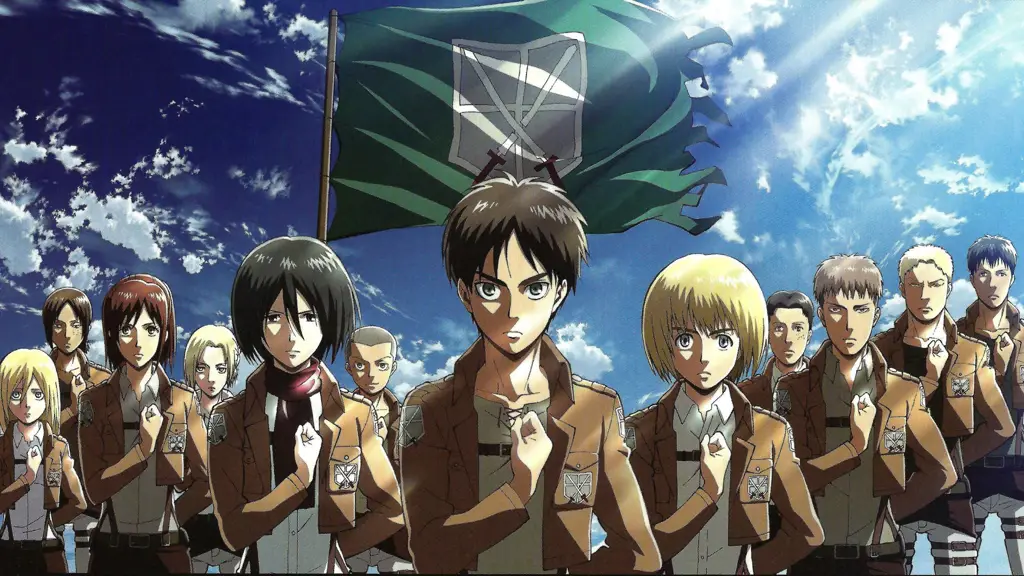 Eren Yeager meneriakkan Sasageyo