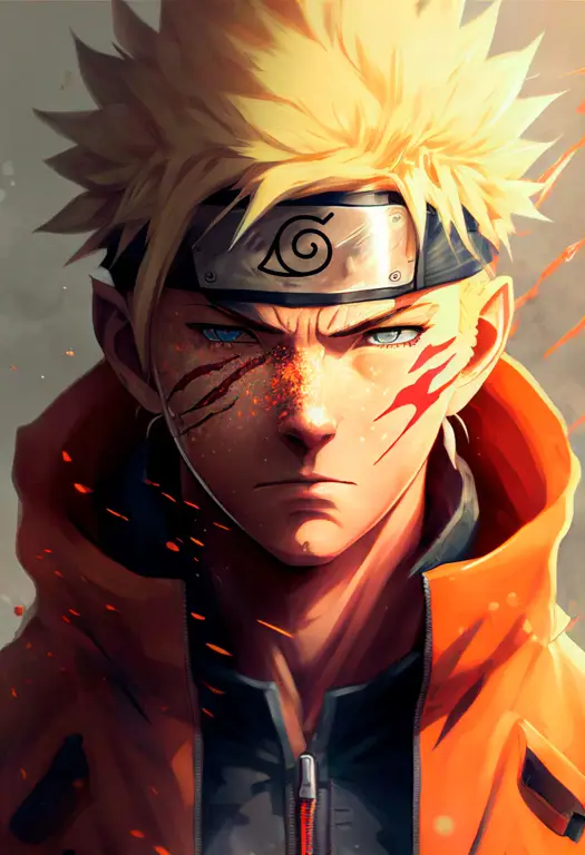 Gambar fan art Naruto karya penggemar Indonesia