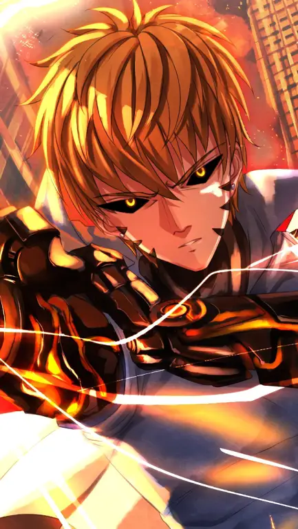 Wallpaper HD Genos dari One Punch Man