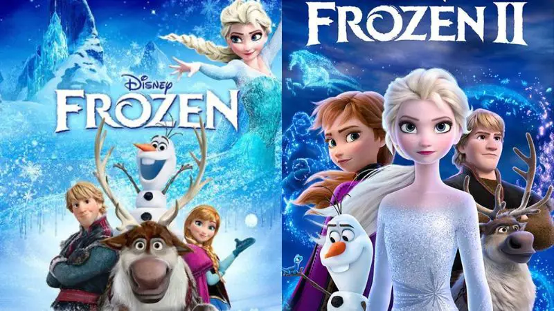 Keluarga menonton film Frozen 1