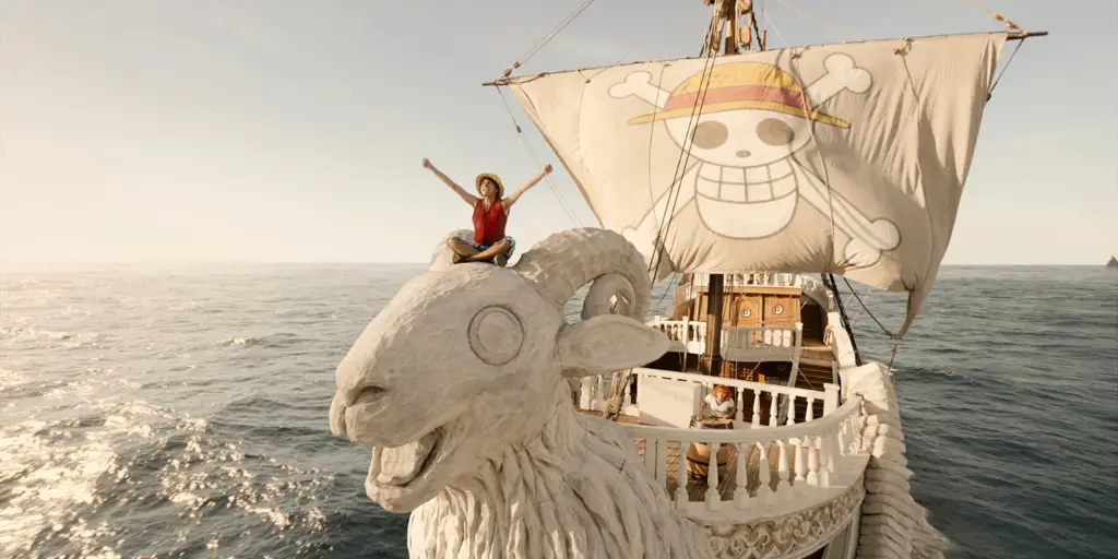 Gambar kapal Going Merry dalam serial One Piece live action Kapal Going Merry dalam versi live action