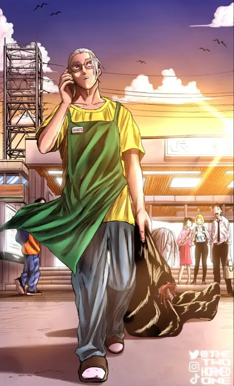Gambar karya penggemar Sakamoto Fan art Sakamoto anime