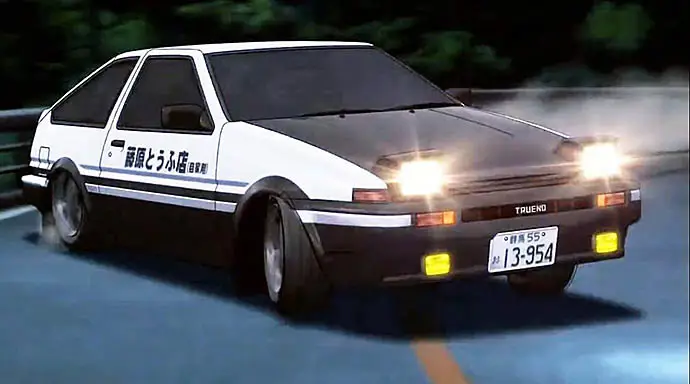 Mobil AE86 ikonik dari Initial D