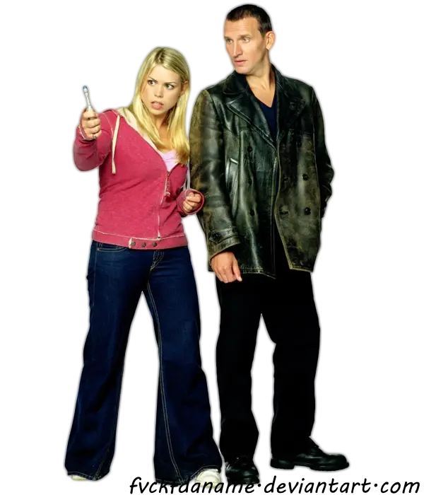 Gambar Ninth Doctor dan Rose Tyler