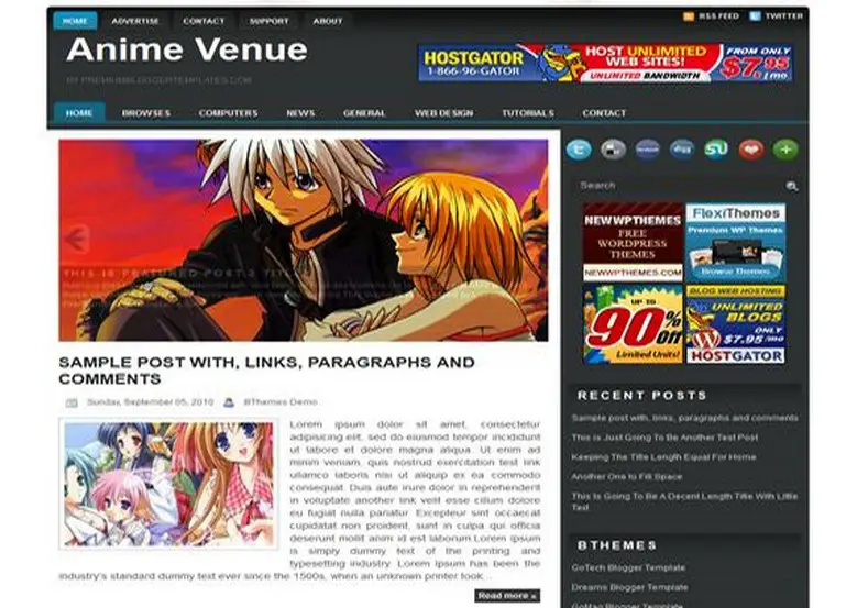 Contoh desain artikel review anime