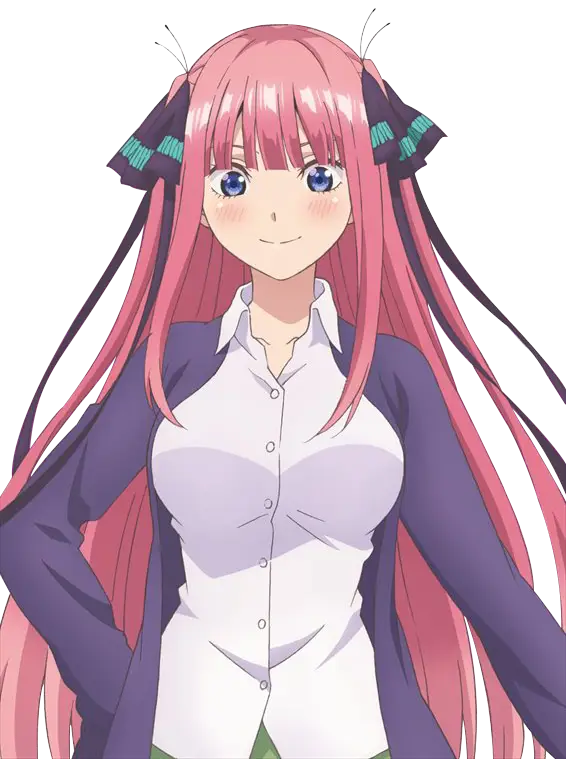 Gambar yang menampilkan Futaro Uesugi dan kelima saudari kembar Nakano Karakter-karakter utama dalam Gotoubun no Hanayome