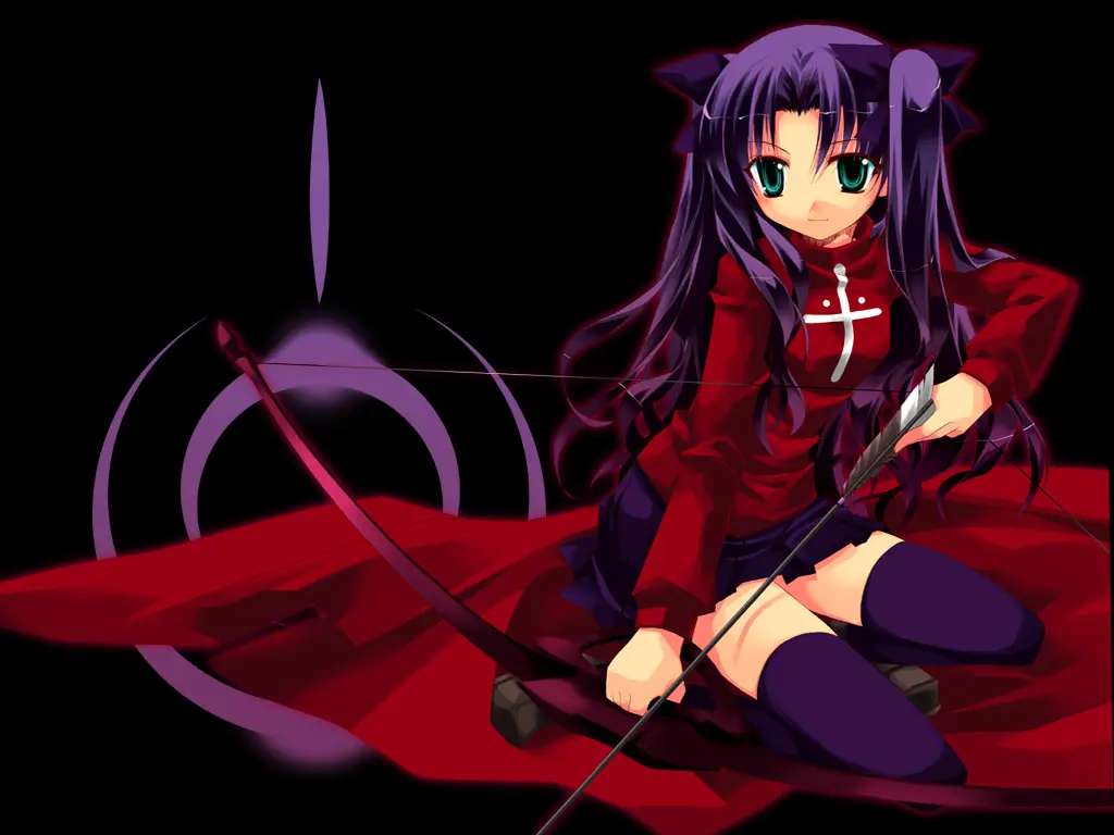 Gambar yang menampilkan gaya seni manga Fate/Stay Night yang detail dan ekspresif