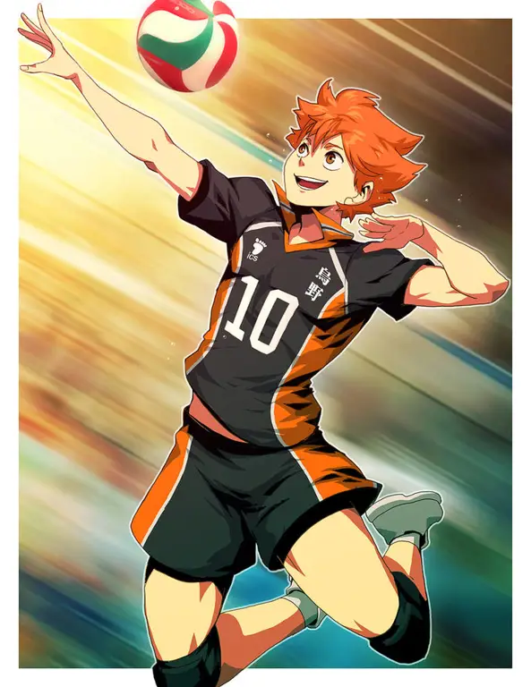 Gambar karakter utama Haikyuu!!