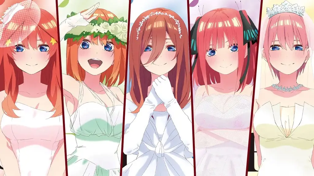 Karakter-karakter dalam anime Gotoubun no Hanayome