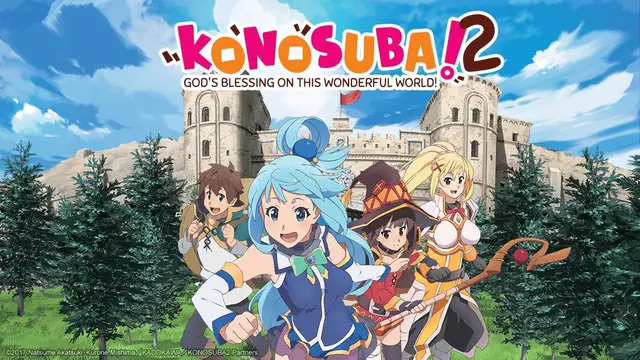 Pemandangan dalam anime KonoSuba