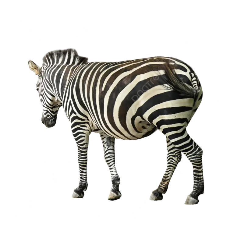 Zebra di Kebun Binatang PNG