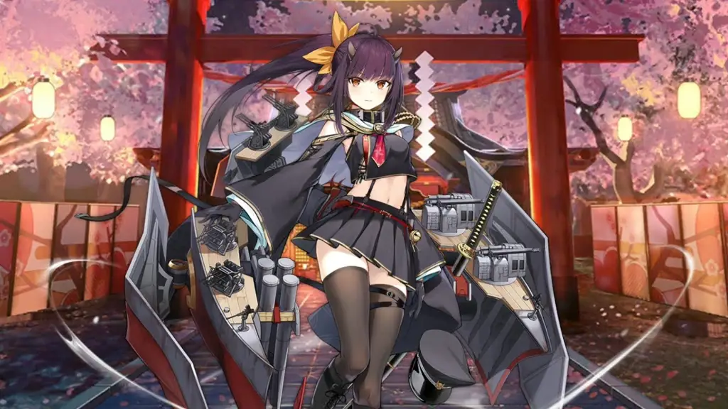 Gambar gameplay Azur Lane dengan bahasa Indonesia