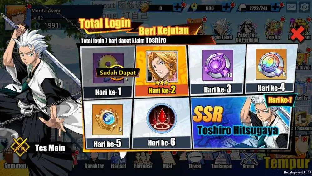 Gambar gameplay Bleach Eternal Soul yang menampilkan berbagai karakter dan aksi pertarungan