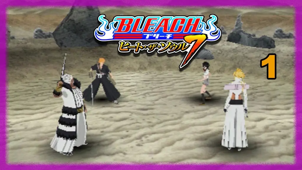 Gambar gameplay Bleach Heat the Soul 7 di PSP