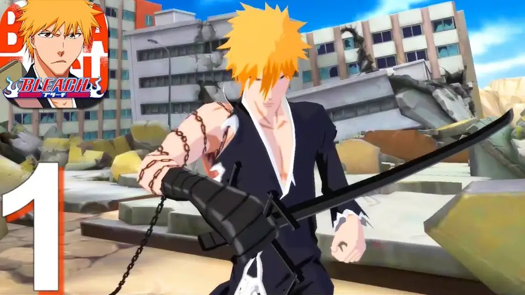 Gambar gameplay Bleach Mobile 3D yang seru dan menegangkan.