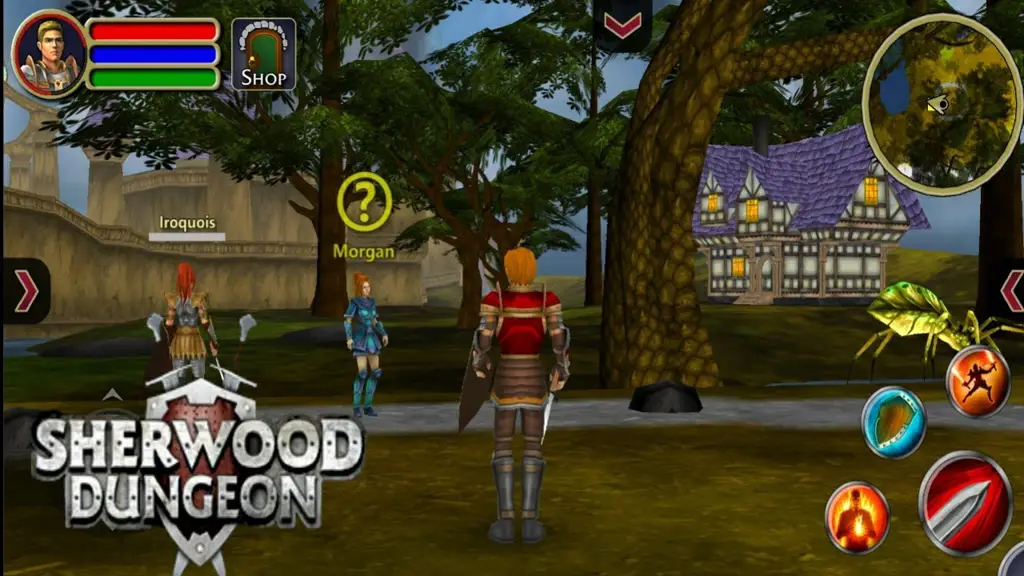 Cuplikan gameplay dungeon dalam game MMORPG