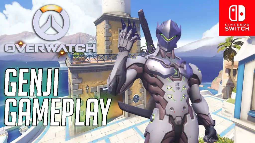 Cuplikan gameplay Genji di Overwatch