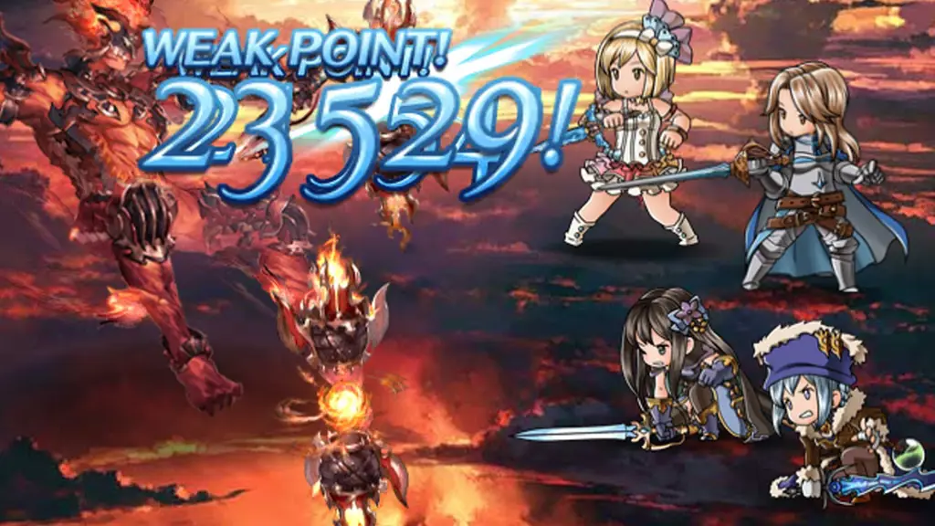 Gambar gameplay Granblue Fantasy