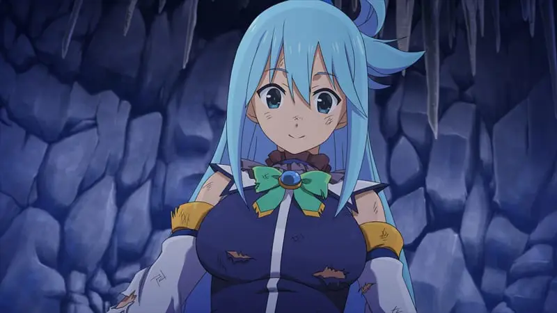 Tangkapan layar gameplay Konosuba: Legend of Crimson