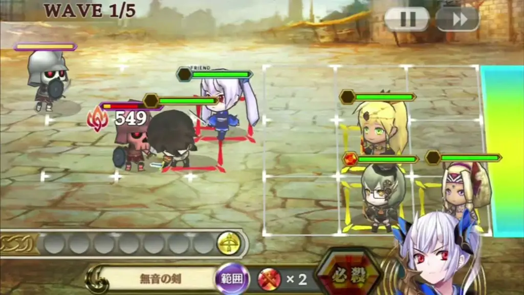 Gambar gameplay Chain Chronicle