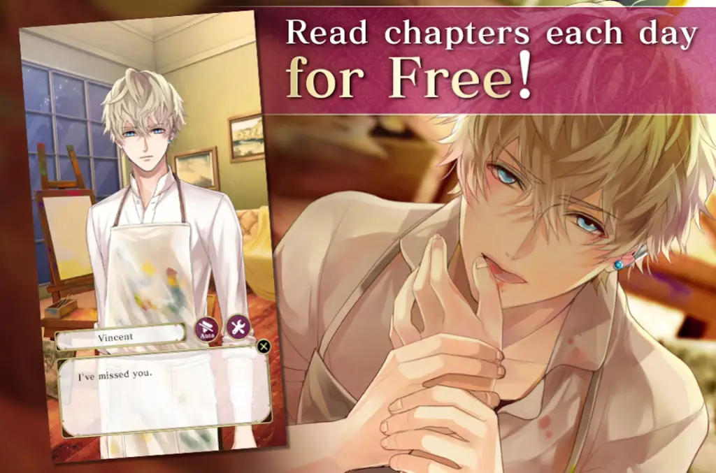 Cuplikan gameplay otome game