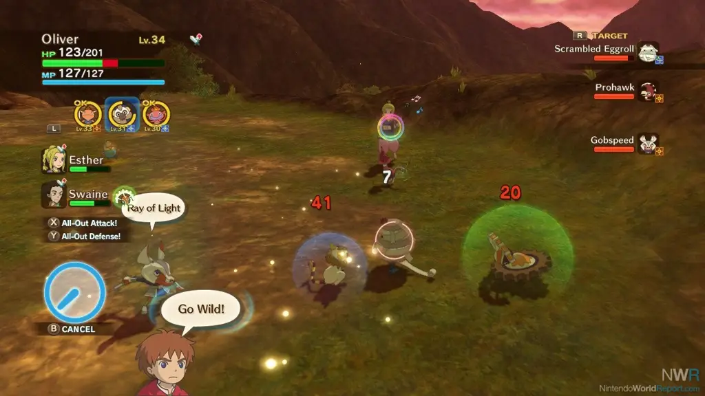 Gambar gameplay Ni no Kuni: Wrath of the White Witch