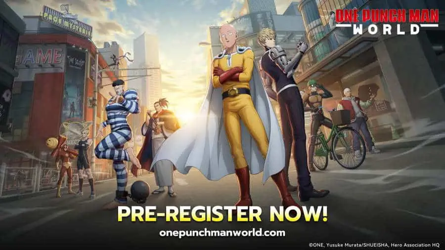 Gambar gameplay One Punch Man World yang seru dan menegangkan