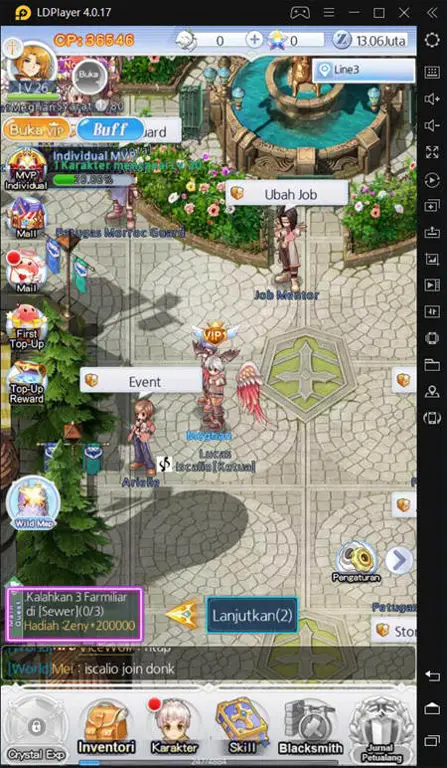 Gambar gameplay Ragnarok Frontier yang menarik