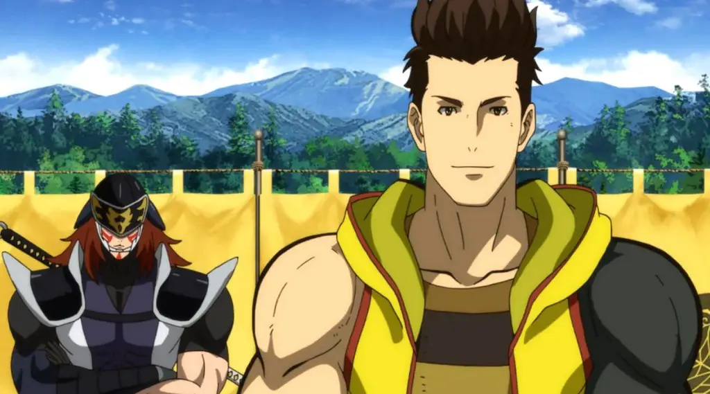 Gambar gameplay Sengoku Basara Judge yang menunjukkan berbagai pilihan dan keputusan yang memengaruhi jalan cerita