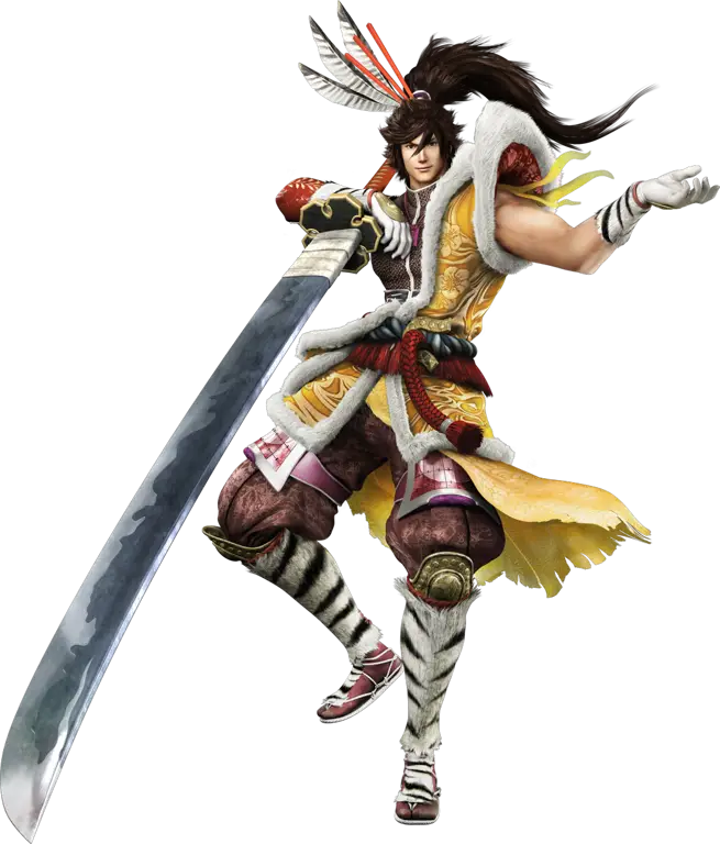 Gambar cuplikan gameplay Sengoku Basara Samurai Kings yang menunjukkan pertarungan yang seru dan spektakuler