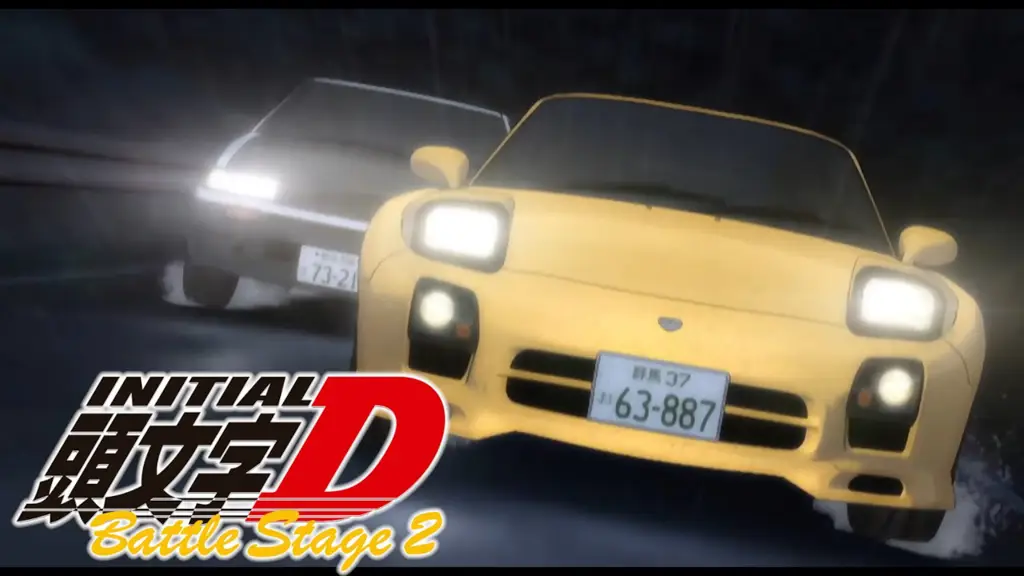 Gambar gameplay Initial D Battle Stage