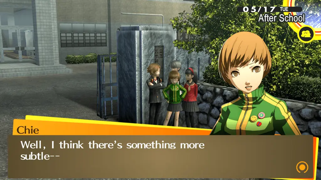 Gambar gameplay Persona 4 Golden