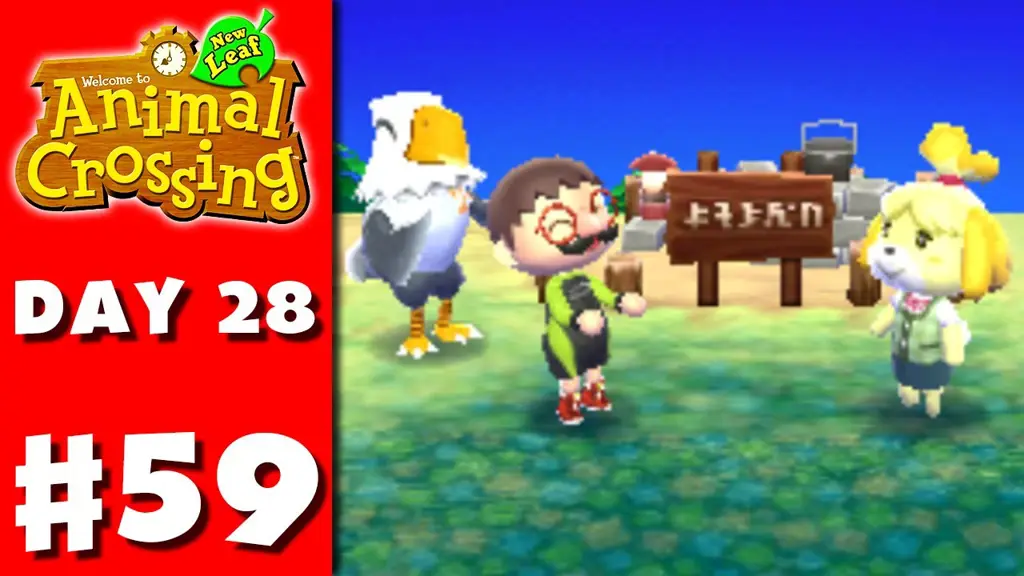 Gambar cuplikan gameplay Animal Crossing: New Leaf