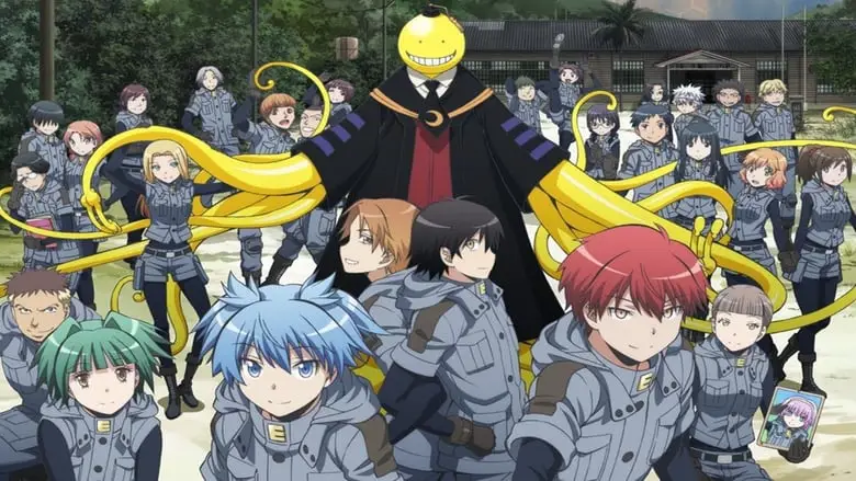 Contoh animasi dari Assassination Classroom yang menunjukkan gaya khas Lerche