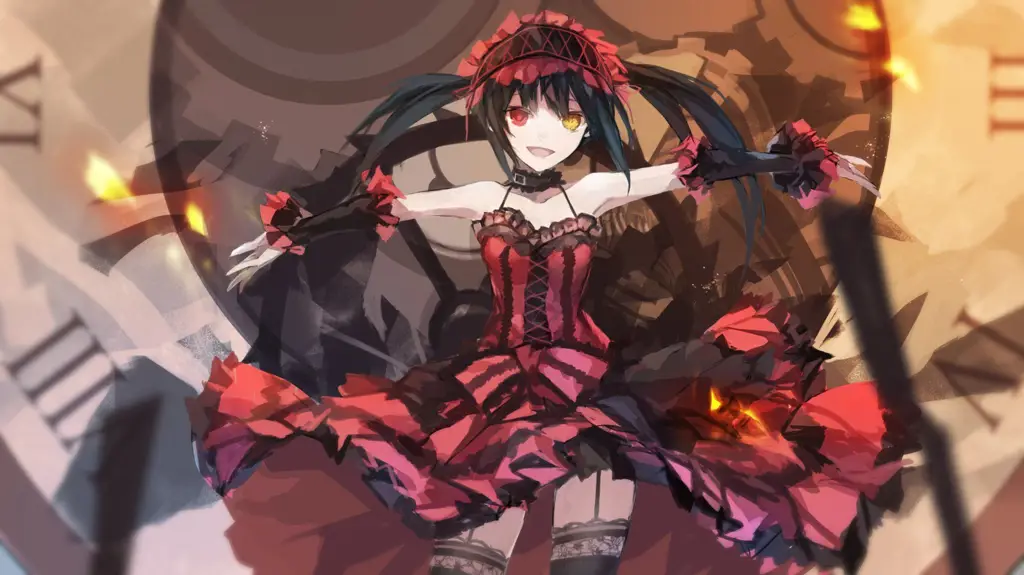 Gambar yang menampilkan gaya animasi Date A Live