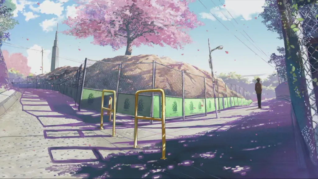 Ilustrasi gaya animasi khas Makoto Shinkai