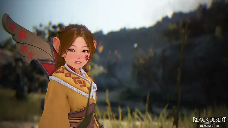 Ilustrasi karakter Black Desert Online dengan gaya anime