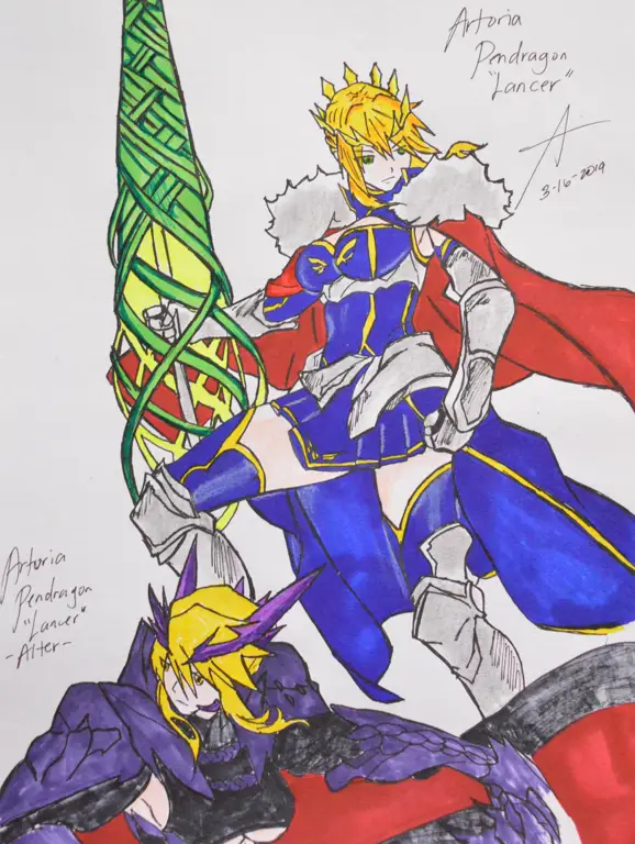 Berbagai kostum Lancer Artoria Pendragon